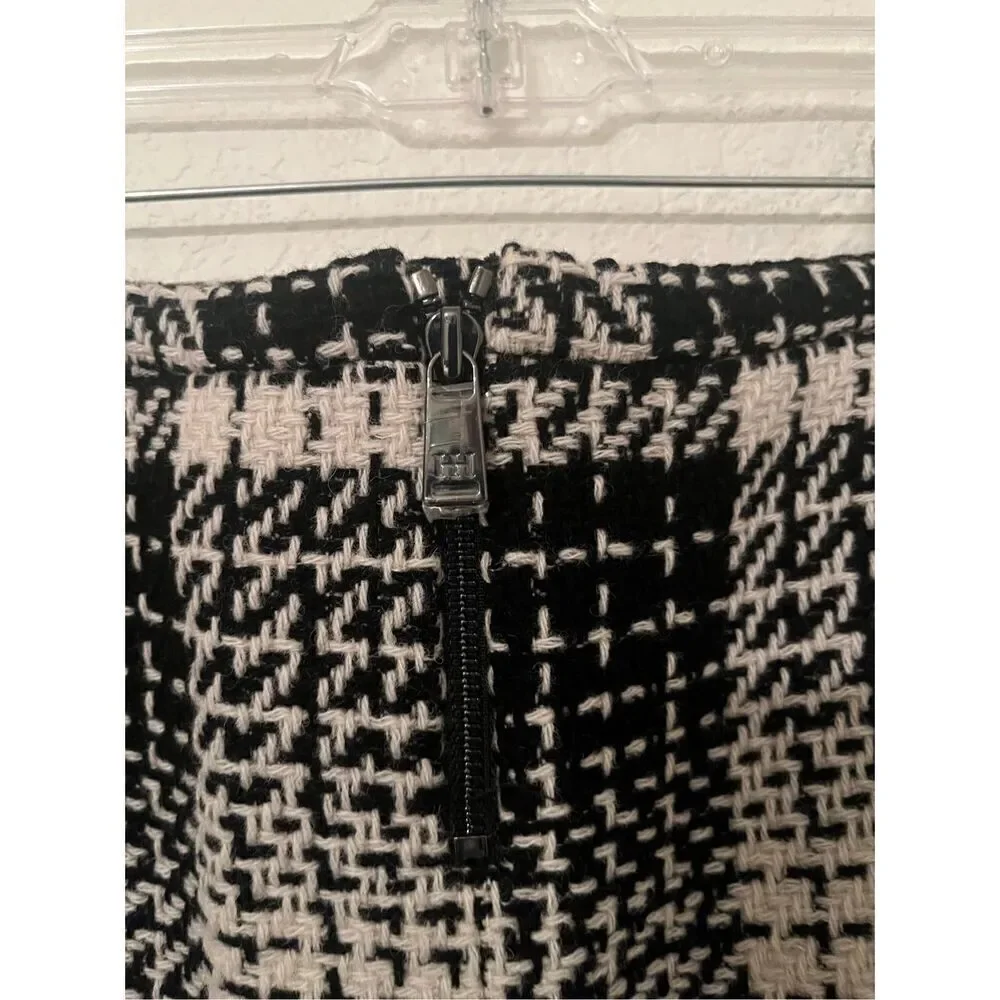 Haute Hippie Black Swan Wool Skirt NEW NWT